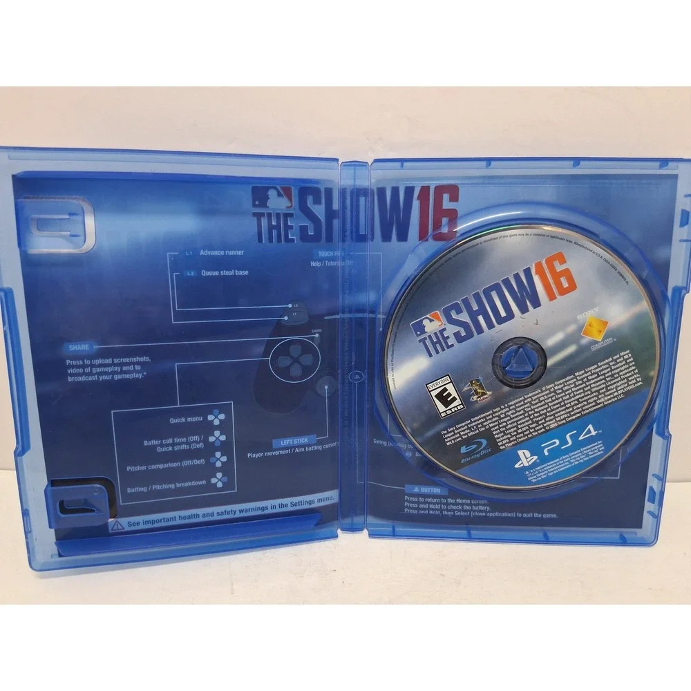 MLB The Show 16 Sony PlayStation 4 PS4 Baseball Sports Video Game CIB Disc Case